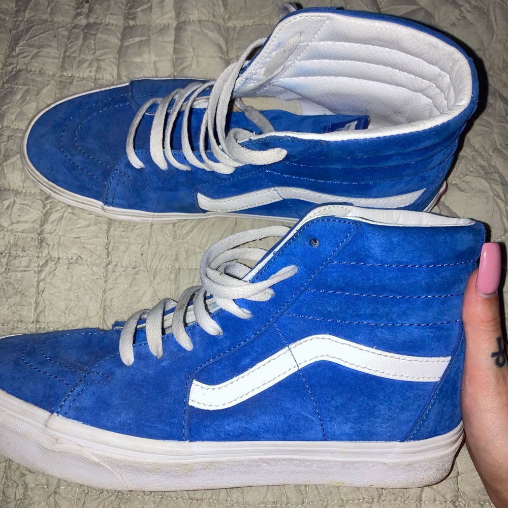 suede royal blue vans